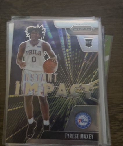 2020-21 Panini Prizm #16 Tyrese Maxey Instant Impact Rookie — front
