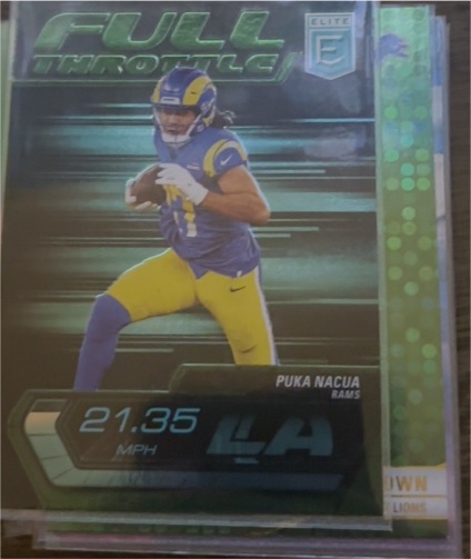2024 Panini Donruss Elite Full Throttle Green #24 Puka Nacua — front