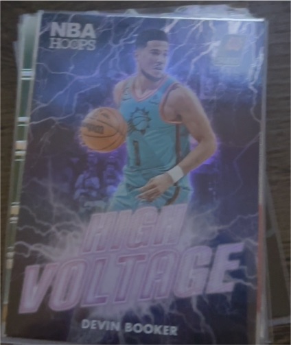 2023-24 Panini NBA Hoops #24 Devin Booker High Voltage — front