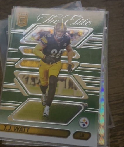 2024 Panini Donruss Elite #8 T.J. Watt The Elite Green — front