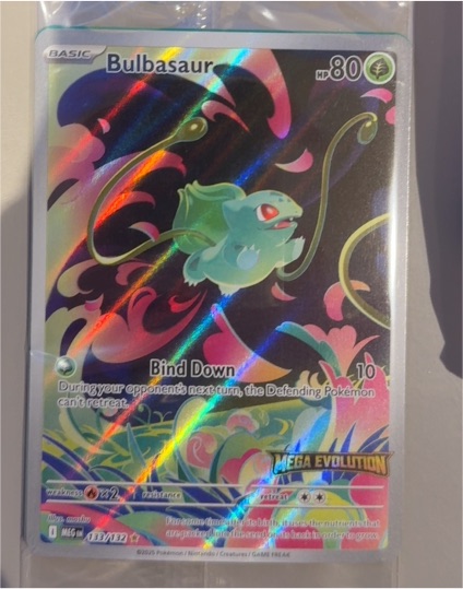 2015 Pokémon ME01 #133 Bulbasaur Mega Evolution Stamped — front