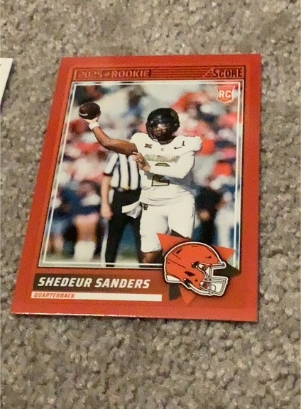 2025 Panini Score #15 Shedeur Sanders — front