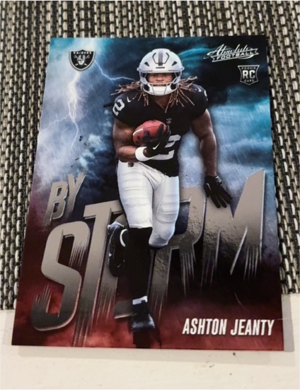 2025 Panini Absolute #1 Ashton Jeanty By Storm Rookie RC — front