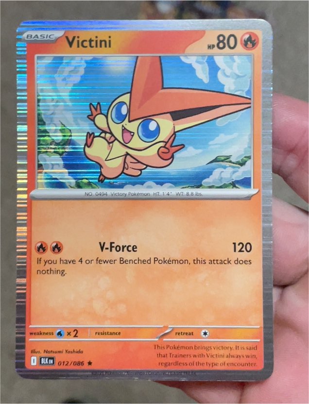2023 Pokémon TCG SV: Black Bolt #012 Victini — front
