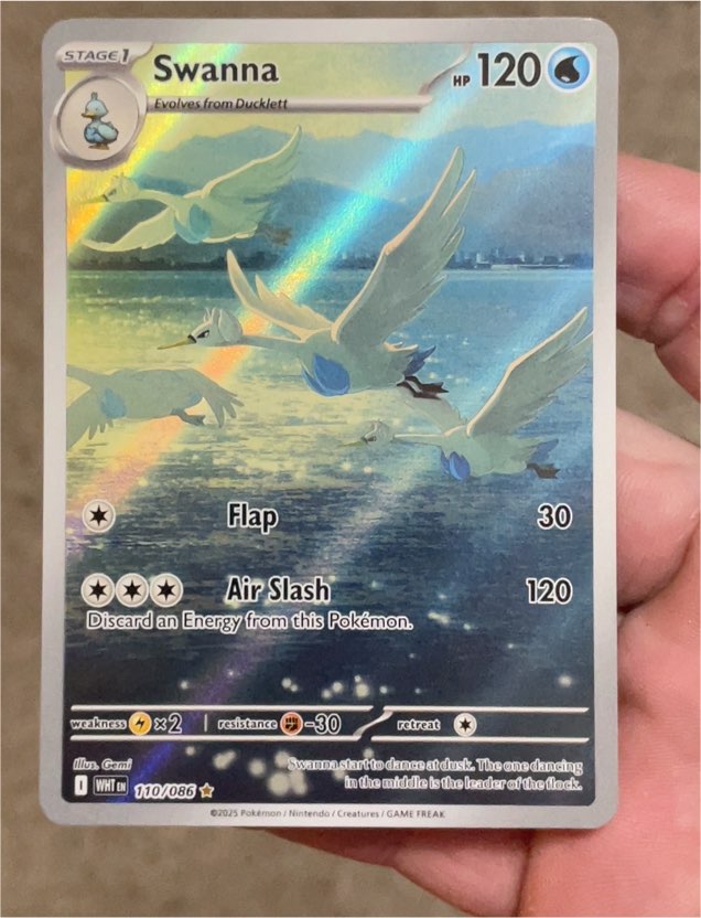 2023 Pokémon Scarlet & Violet White Flare #110 Swanna — front
