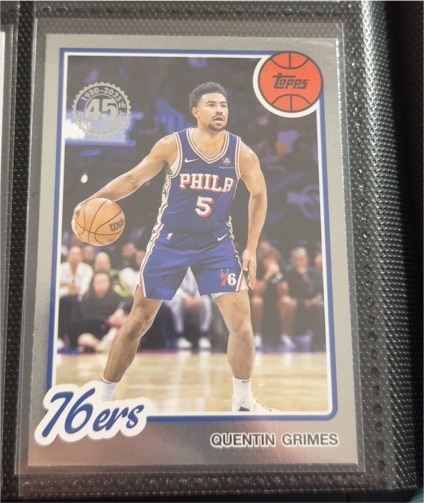 2025 Topps Basketball #80BK-46 Quentin Grimes — front