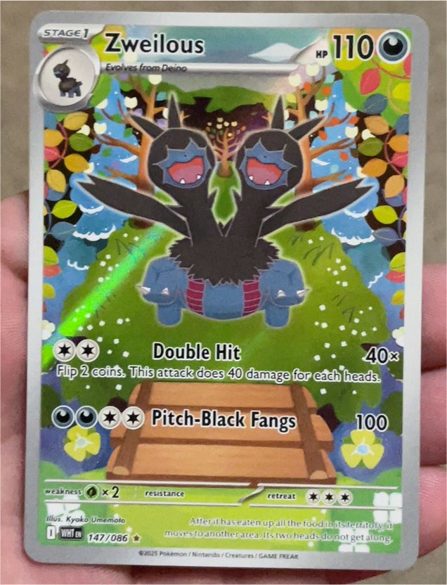 2025 Pokémon SV: White Flare #147 Zweilous — front
