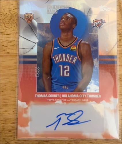2025-26 Topps Contemporary Marks #CM-TS Thomas Sorber — front
