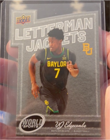 2025 Upper Deck World of Sports Letterman Jackets #LJ-UJE U.J. Edgecombe — front