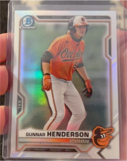 2021 Bowman Chrome Draft #BDC-175 Gunnar Henderson — front
