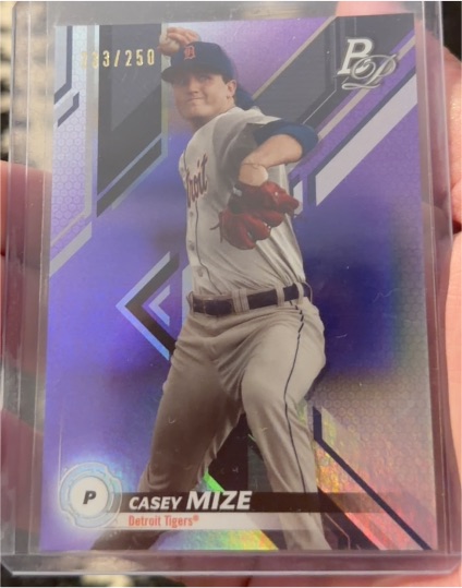 2019 Bowman Platinum Top Prospects #TOP-3 Casey Mize — front