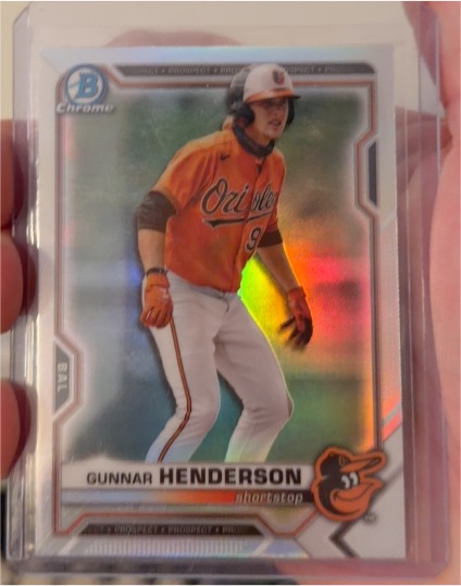 2021 Bowman Chrome Draft #BDC-175 Gunnar Henderson — front