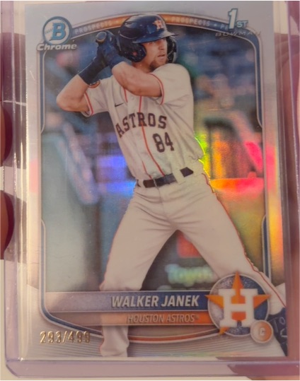 2025 Bowman Chrome Prospects #BCP-15 Walker Janek — front