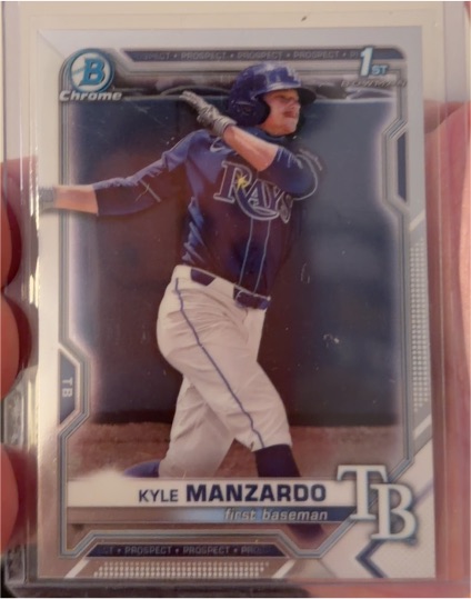 2021 Bowman Chrome #1st Kyle Manzardo — front