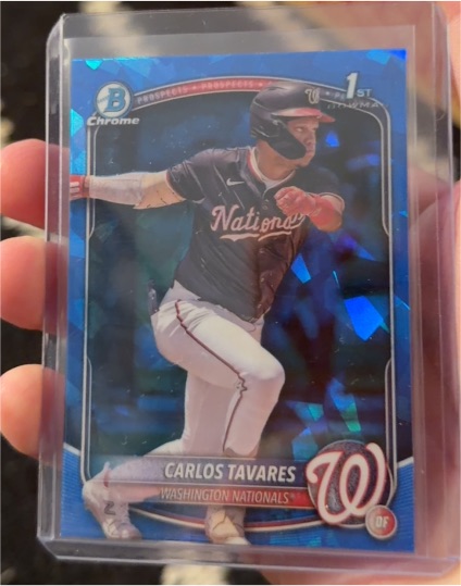 2025 Bowman Chrome #BCP-28 Carlos Tavares — front