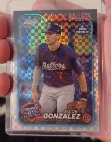 2024 Topps Pro Debut Chrome #PDC-19 Jacob Gonzalez — front