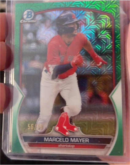 2023 Bowman Chrome Prospects #BCP-107 Marcelo Mayer Boston Red Sox — front