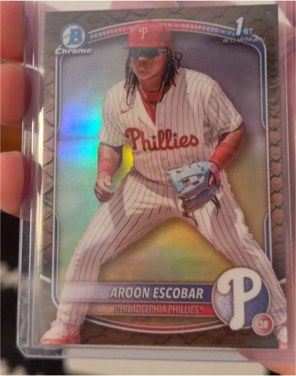 2025 Bowman Chrome Prospects #BCP-65 Aroon Escobar — front