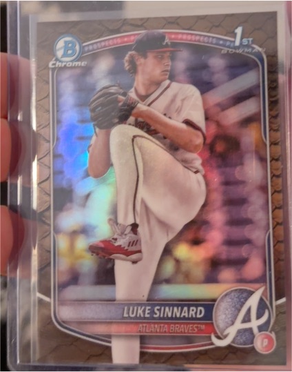 2025 Bowman Chrome #BCP-62 Luke Sinnard — front