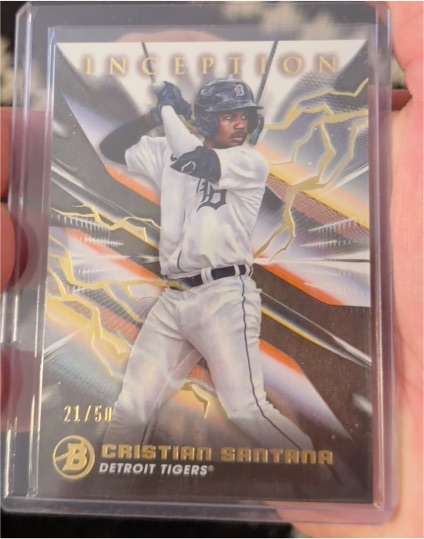 2023 Bowman Inception #21 Cristian Santana — front