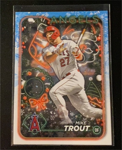 2024 Topps Holiday #H27 Mike Trout — front