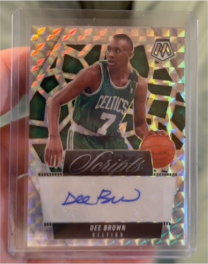 2024-25 Panini Mosaic Scripts Auto #SC-DEE Dee Brown — front