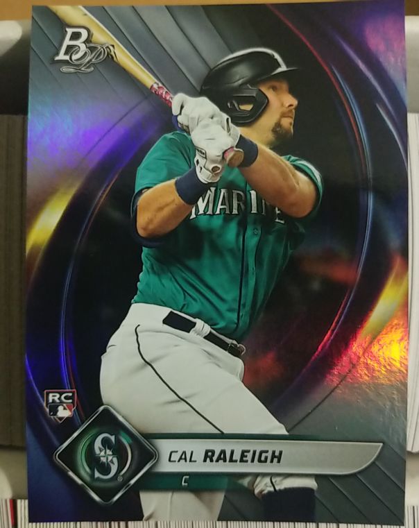 2022 Bowman Platinum #83 Cal Raleigh — front