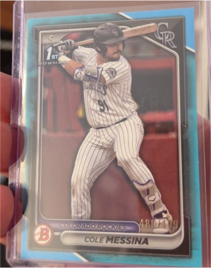 2024 Bowman Draft #BD-9 Cole Messina — front