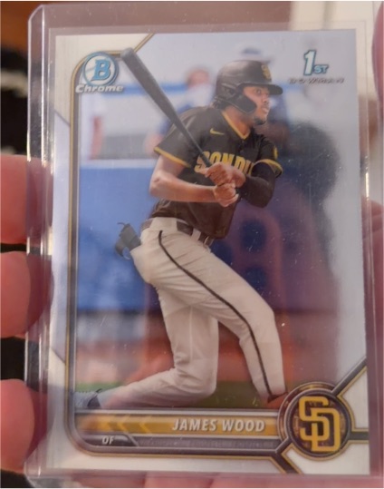 2022 Bowman Chrome Prospects #BCP-108 James Wood — front