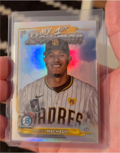 2024 Bowman Chrome My 1st Bowman #M1B-26 Manny Machado — front