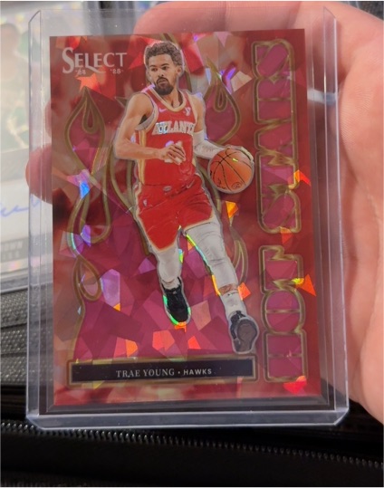 2024-25 Panini Select #1 Trae Young Hot Stars — front