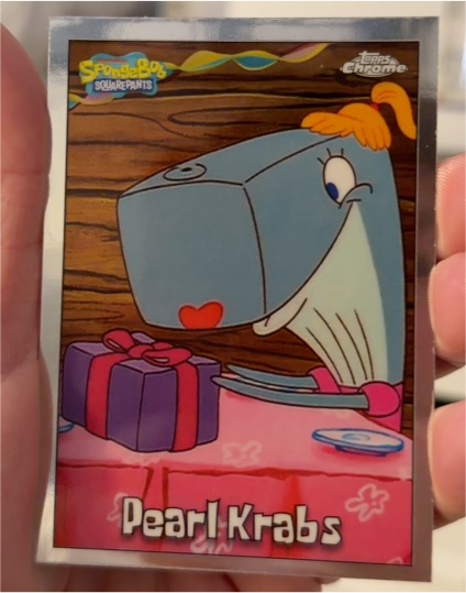 2025 Topps Chrome SpongeBob SquarePants 25th Anniversary #10 Pearl Krabs — front
