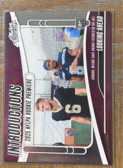 2025 Panini Absolute Introductions Looking Ahead #I-TSH Tyler Shough & Jalen Milroe — front