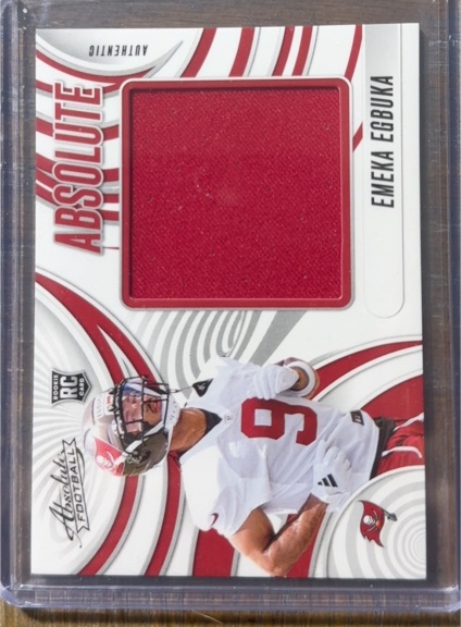 2025 Panini Absolute #AJ-EEA Emeka Egbuka — front