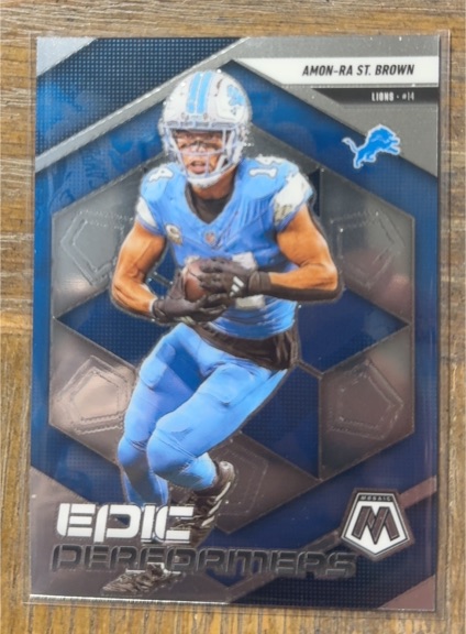 2025 Panini Mosaic #14 Amon-Ra St. Brown — front