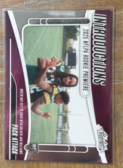 2025 Panini Absolute Introductions #I-SWS Savion Williams Matthew Golden — front