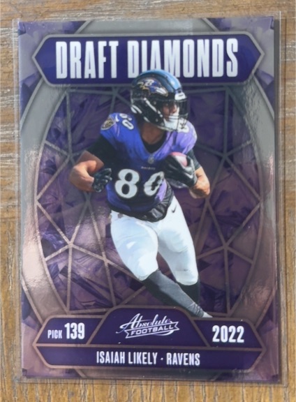 2025 Panini Absolute #DD-ILY Isaiah Likely Draft Diamonds — front