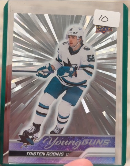 2023-24 Upper Deck Series 1 Outburst #223 Tristen Robins — front