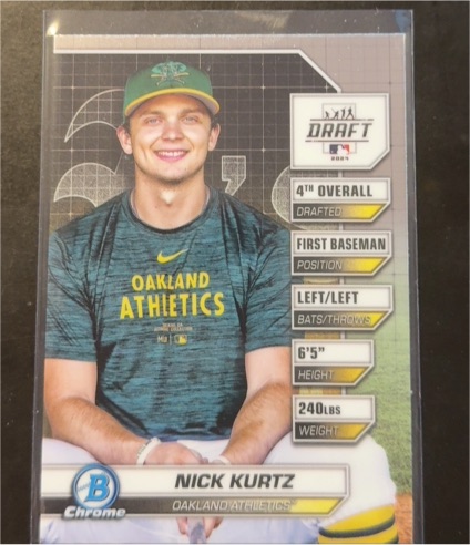 2024 Bowman Draft #BDN-3 Nick Kurtz Bowman Draft Night — front