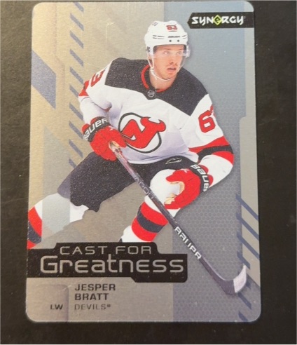 2021-22 Upper Deck Synergy Cast for Greatness #CG-30 Jesper Bratt — front