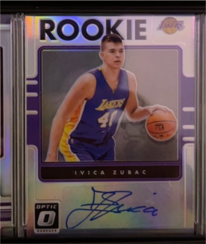 2016-17 Donruss Optic #26 Ivica Zubac Rookie Auto — front