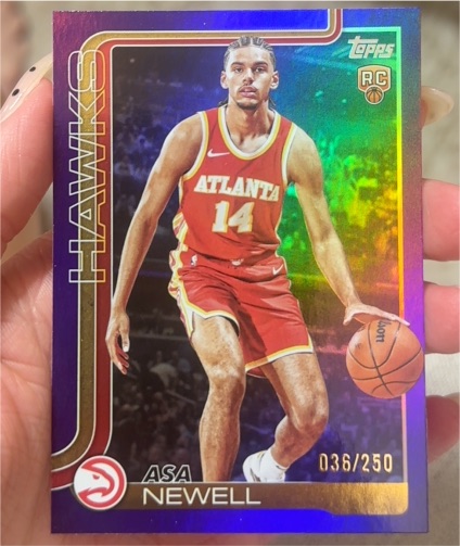 2025-26 Topps #223 Asa Newell — front