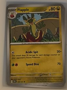 2024 Pokémon SV08: Surging Sparks #139 Flapple — front