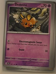 2024 Pokémon SV08: Surging Sparks #087 Dedenne — front
