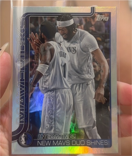 2025-26 Topps #296 Incoming! New Mavs Duo Shines! — front