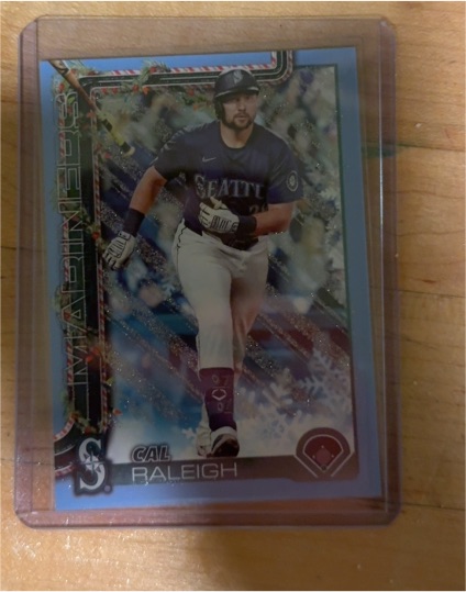 2025 Topps Holiday #H54 Cal Raleigh — front