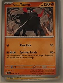 2024 Pokémon SV08: Surging Sparks #018 Paldean Tauros — front