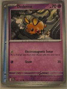 2024 Pokémon SV08: Surging Sparks #087 Dedenne — front