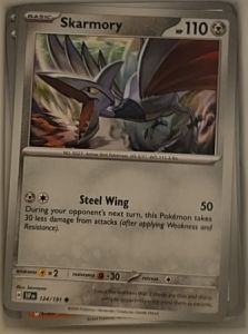 2024 Pokémon SV08: Surging Sparks #124 Skarmory — front