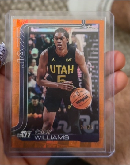 2025-26 Topps #130 Cody Williams — front